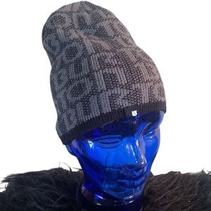 Burton gray black beanie skull cap ski snow hat